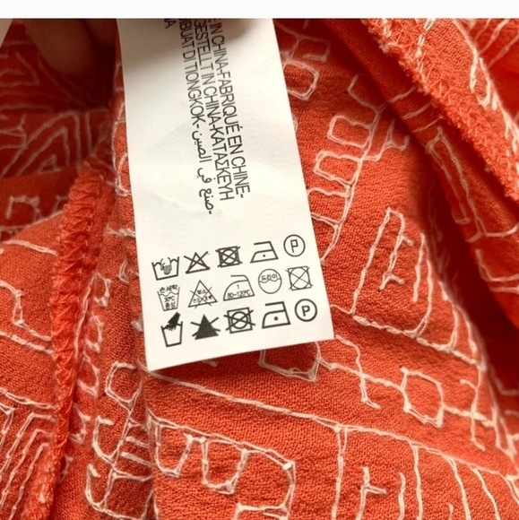 ZARA EMBROIDERED DRESS  Burnt‎ orange | 4786/089 - Picture 6 of 11